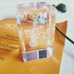 Glass-Blown Violin Adornment